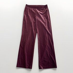 Vintage Raffinalla Burgundy Velvet Wide Leg Pants Whimsigoth Boho Sz M Y2K Glam
